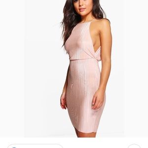 Brand new BooHoo cut out pleated dress